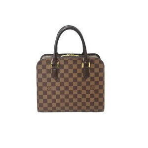 Louis Vuitton Triana handbag brown Damier Ebene Brown leather